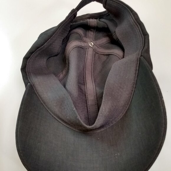 Lululemon Women's Fast Free Black Running Hat Script Logo Strapback Adjustable - Picture 8 of 9